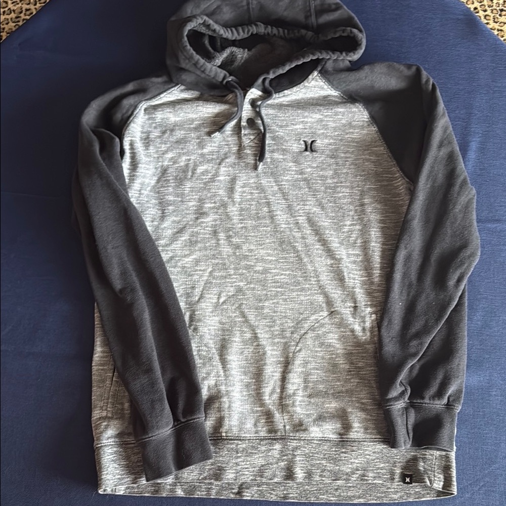 Hurley Gray Sweatshirt Classic Pullover Hoodie